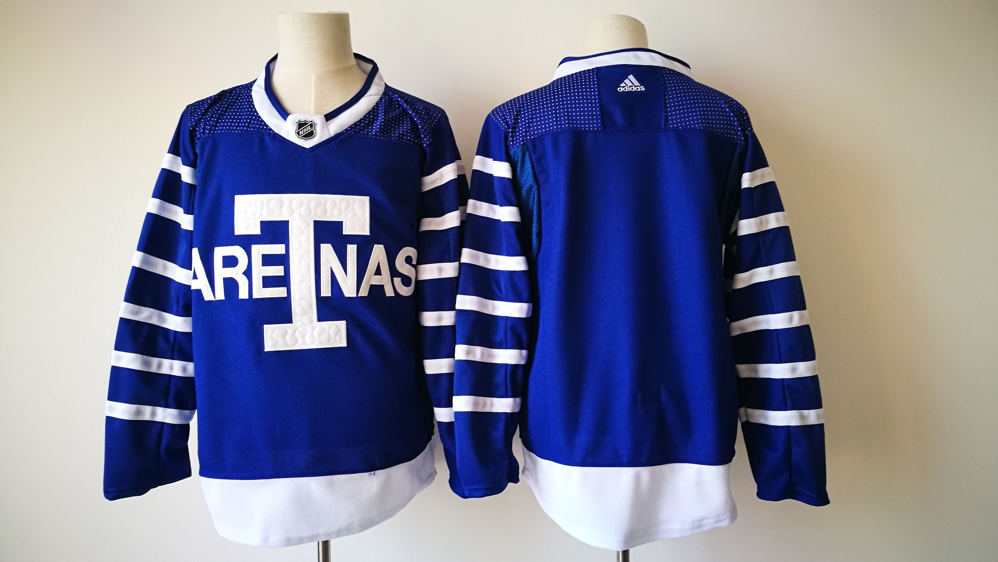 2017 Men NHL Toronto Maple Leafs Blank Adidas blue jersey->philadelphia 76ers->NBA Jersey